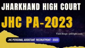 JHC Personal Assistant (PA) Recruitment 2023